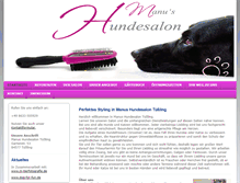 Tablet Screenshot of manus-hundesalon.eu